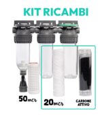 Kit ricambio filtri per IDRICA 3 stadi Filtro casa - immagine 2